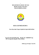 Đánh giá Tình hình Tài chính Công ty SBM | Môn Thực hành 1 - Đại học Công Đoàn