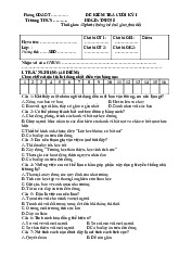 Đề thi học kỳ 1 môn Hoạt động trải nghiệm lớp 8 năm học 2024 - 2025 - Đề số 1 | Bộ sách Kết nối tri thức