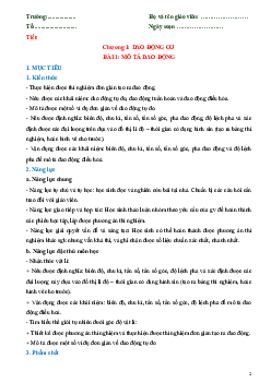 Giáo án Vật lí 11 Chân trời sáng tạo