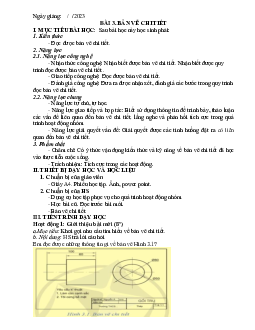 Giáo án Công nghệ 8 Bài 3: Bản vẽ chi tiết | Cánh diều