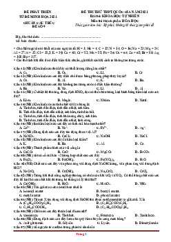 Đề ôn thi TN THPT 2021 môn Hóa chuẩn cấu trúc đề minh họa (Đề 9) (có đáp án và lời giải chi tiết)