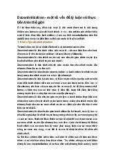 Decentralization - một số vấn đề lý luận và thực tiễn trên thế giới