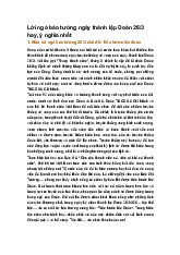 Lời ngỏ báo tường ngày thành lập Đoàn 26/3 hay, ý nghĩa nhất