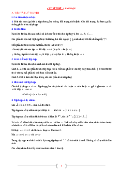 Chuyên đề số tự nhiên theo chương trình SGK Toán 6 mới