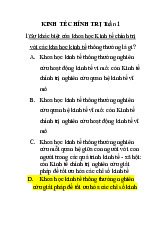 TOP câu hỏi trắc nghiệm Môn Kinh tế chính trị Mác-Lenin | Đại học Bách Khoa Hà Nội