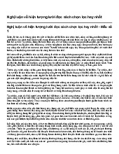 Nghị luận về hiện tượng lười đọc sách chọn lọc hay nhất | Ngữ văn 9