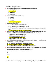 Bài tập trắc nghiệm Chương 1 môn Xác suất thống kê | Học viện Công Nghệ Bưu Chính Viễn Thông