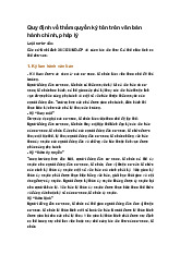 Quy định về thẩm quyền ký tên trên văn bản hành chính, pháp lý