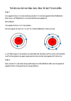 Giải Hóa học 10 Bài 7: Xu hướng biến đổi một số tính chất của đơn chất, biến đổi thành phần và tính chất của hợp chất trong một chu kì và trong một nhóm | Cánh diều