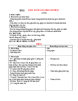 Bài 8 | Giáo án học kì 1 | Toán 1| Kết nối tri thức với cuộc sống (Cả năm)