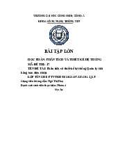 Phân Tích và Thiết Kế Hệ Thống Quản Lý Cửa Hàng Điện Thoại | Môn Phân tích và thiết kế hệ thống - Đại học Công Nghệ Đông Á