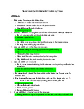 Ôn thi trắc nghiệm Vi sinh vật học - Chương 2 và 4 | Đại học Văn Lang
