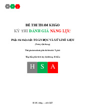 Đề thi thử định lượng | Đánh giá năng lực