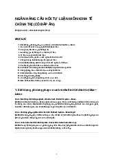 Ngân hàng câu hỏi tự luận môn kinh tế Chính trị Mác Lênin (có đáp án) | Trường Đại học Kinh tế kỹ thuật công nghiệp