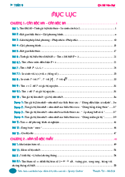 Lý thuyết và bài tập môn Toán 9 học kì 1 – Đỗ Văn Đạt