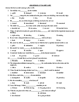 Tuyển tập 130 trang GRAMMAR & VOCABULARY  (có đáp án)