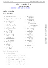 Bài tập Giải tích 1 năm học 2025-2026  | Đại học Bách Khoa Hà Nội