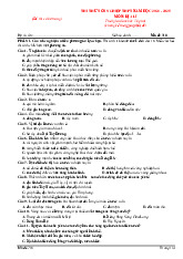 Đề thi thử tốt nghiệp THPT 2025 môn Địa lí trường THPT Giáp Hải, Bắc Giang