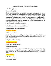 Đề Cương Ôn Tập Digital Marketing | Đại học Tài Chính - Marketing