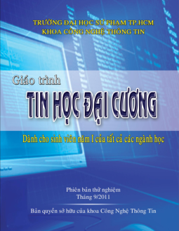 Giáo trình môn Tin học đại cương | Đại học Bách Khoa Hà Nội