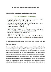 Top 60 Viết đoạn văn tả ngoại hình của một người mà em thường gặp siêu hay | Văn Mẫu 5