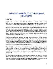 Báo Cáo Thị Trường Du Lịch Nhật Bản Đến Việt Nam  môn Marketing căn bản | Trường đại học Mở Hà Nội