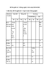 Đề thi giữa kì 1 môn Công nghệ lớp 6 sách Kết nối tri thức với cuộc sống