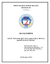 Vai trò của nguồn vốn tư nhân và dân cư đối với sự phát triển kinh tế ở Việt Nam | Môn Kinh tế đầu tư - Đại học Kinh Tế Quốc Dân