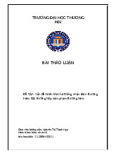 Vấn đề triển khai hệ thống nhận diện thương hiệu | Bài Thảo Luận Quản Trị Thương Hiệu 1