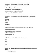 Câu hỏi ôn tập môn kinh tế chính trị -Trường Đại học Vinh