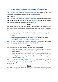 Soạn bài Ôn tập trang 29 | SGK Ngữ Văn 9 Chân trời sáng tạo (Tập 2)