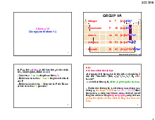 Chương VII: Các nguyên tố nhóm VA | Bài giảng môn Hóa vôn cơ | Đại học Bách khoa hà nội