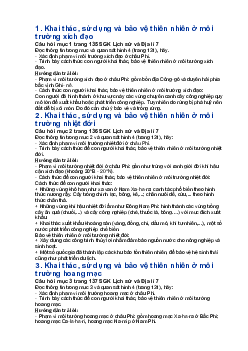 Giải SGK Địa lí 7 Bài 11: Phương thức con người khai thác, sử dụng và bảo vệ thiên nhiên ở châu Phi - Kết nối tri thức