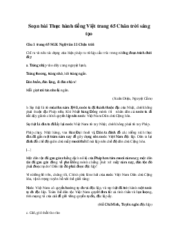 Soạn bài Thực hành tiếng Việt trang 65 | Ngữ văn 11 Chân trời sáng tạo