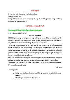 Tiếng Việt 3 trang 86 Bài 4: Ước mơ màu xanh | Chân trời sáng tạo