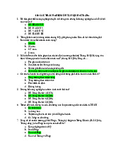 100 câu hỏi trắc nghiệm môn lịch sử Đảng–Trường Đại học Kinh tế thành phố Hồ Chí Minh
