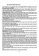 Đề cương ôn tập m,ôn Logic học Đại Cương | Trường Đại học Luật, Đại học Quốc gia Hà Nội