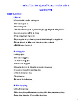 Đề cương toán 6 giữa kì II sách kết nối