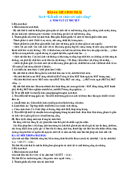 Chuyên đề KHTN 8 Kết nối tri thức bài 44 Hệ sinh thái