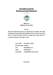 Tiểu luận kết thúc học phần - Triết học Mác Lenin | Đại học Kinh Tế Quốc Dân