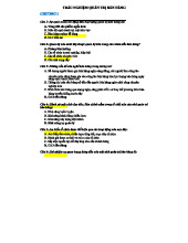 TRẮC NGHIỆM QUẢN TRỊ BÁN HÀNG - TÀI LIỆU ÔN THI CHO KHÓA HỌC 2023