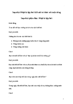 Soạn bài: Nhật kí tập bơi (trang 26) | Kết nối tri thức