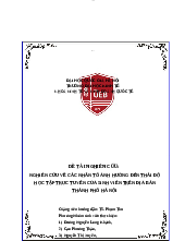 Nghiên cứu về các yếu tố ảnh hưởng đến thái độ học tập trực tuyến của sinh viên trên địa bàn thành phố Hà Nội - Phương pháp nghiên cứu kinh tế | Trường Đại học Kinh tế, Đại học Quốc gia Hà Nội