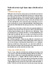 Thiết chế xã hội là gì? Quan niệm về thiết chế xã hội?