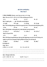 Đề ôn hè Toán 5 lên 6 - Đề 8