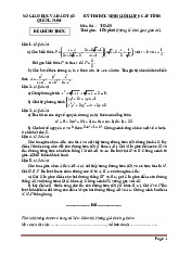 Đề Thi Học Sinh Giỏi Toán Lớp 9 Tỉnh Quảng Nam Năm 2025-2026 Có Đáp Án