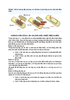 Viết hướng dẫn cách lắp pin cho một chiếc điều khiển | Tập làm văn 4