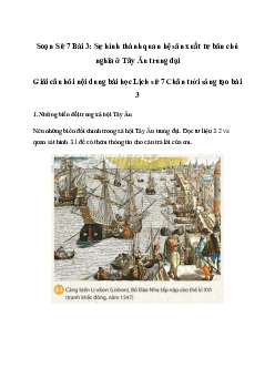 Giải Lịch sử lớp 7 Bài 3: Sự hình thành quan hệ sản xuất tư bản chủ nghĩa ở Tây Âu trung đại | Chân trời sáng tạo