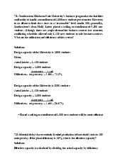 Homework chap 7 | Môn Production and Operations Management - Trường Đại học Quốc tế, Đại học Quốc gia Thành phố Hồ Chí Minh