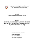 Thực trạng mức độ nhận thức về chất lượng an toàn phòng cháy chữa cháy về nông thôn đô thị | Tiểu luận xã hội học nông thôn và đô thị
